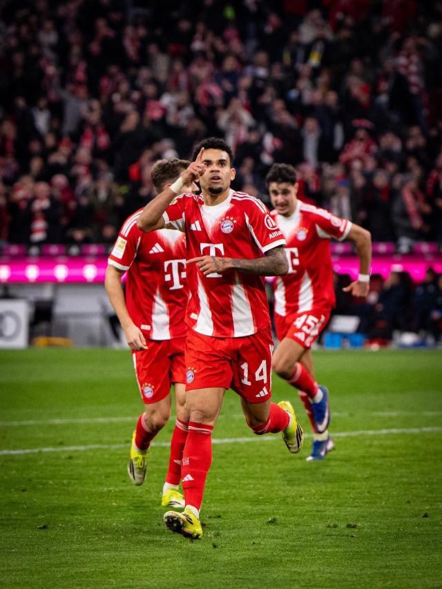 24直播网-【德甲】迪亚斯进3球造2点,拜仁5比1大胜十人霍村